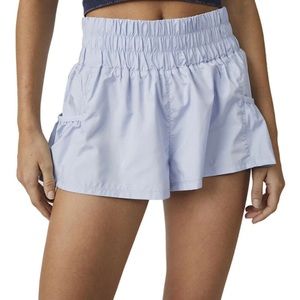 Free people movement get your flirt on shorts lunar bloom (blue)